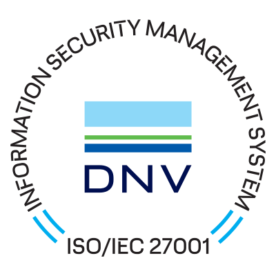 DNV ISO/IEC 27001 certification mark